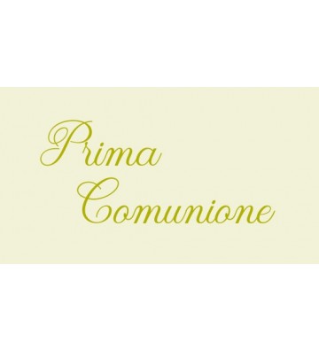 50 Bigliettini Prima Comunione Bimba e Calice - C703