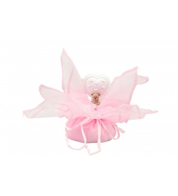 Fazzoletto rosa con orsetto...