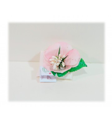 Semiami Collezione Rosa      Mono Confetto con Fiore Medio